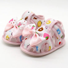 Load image into Gallery viewer, Soft Comfortable Bottom Non-slip Fashion Bow Crib Shoes
