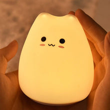 Load image into Gallery viewer, LED Silicon Cat Night Light - LITTLE SHELLZ

